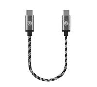 GEEKRIA câble audio numérique OTG USB-C vers USB-C de 15 cm, compatible avec FiiO BTR5/Q3/Q3s, Qudelix 5K, xDuoo Link2, câble court tressé pour DAC/amp casque