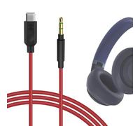GEEKRIA Câble audio numérique USB-C compatible avec Beats Solo 4, Skullcandy Crusher ANC 2, JBL Tune 780NC/680NC, Live 780NC/770NC, câble audio USB-C de remplacement (5,6 ft / 1,7 m)