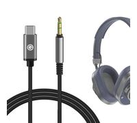 GEEKRIA Câble audio numérique USB-C compatible avec JBL Tune 780NC, Master & Dynamic MW65 MW50+ MH40 MG20, V-MODA Crossfade LP2/M-100/M-80, câble audio Type-C (1,2 m)