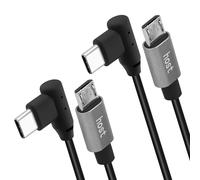Geekria Câble court de charge Micro-USB compatible avec DJI Spark/Mavic, Raspberry Pi Zero, PS5/PS4, Owlet, appareils Android, DAC (1 ft / 30 cm)
