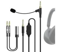 Geekria Câble de casque avec micro perche, compatible avec Sony WH-1000XM6/1000XM5/1000XM4, WH-XB920N, ULT WEAR (jack 3,5 mm, 5,6 ft)