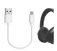 GEEKRIA Câble de charge court Micro-USB pour casque audio, compatible avec les casques, téléphones Android, tablettes, câble de charge de remplacement USB vers Micro-USB (30 cm)
