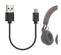 GEEKRIA Câble de charge court USB pour casque, remplacement USB vers Micro-USB compatible avec Jabra Move/Elite 65t-65e/Elite Sport/Halo Smart (30 cm)