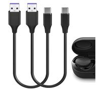 GEEKRIA Câble de charge court USB pour écouteurs, compatible avec Bose Ultra Open, Earbuds II, Sleepbuds II, USB-C vers USB-C, câble d’alimentation de remplacement (1ft / 30cm 2Pack)