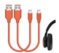 Geekria Câble de charge court USB pour écouteurs, compatible avec JBL Endurance Peak, LIVE 400BT/500BT, TUNE 500BT, USB vers Micro-USB (1 ft/30 cm, lot de 2)
