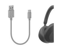 Geekria Câble de charge USB court compatible avec Sony WF-C710N, WH-1000XM5/1000XM4/ULT900N/XB920N/XB910N/CH720N, USB vers USB-C (30 cm)