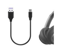 GEEKRIA Câble de charge USB pour écouteurs compatible Soundcore V40i, Boom 3i, Sleep A30, P41i, Space One/Q45, AeroClip, Liberty 5/4, Life P3 (Cordon de charge USB de remplacement 30 cm)