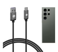 GEEKRIA Câble de chargeur USB compatible avec Samsung Galaxy S23Ultra S22Ultra S23+ S22+ S21+ S20+ S20 S8 S9 A90 A71 A51 A50 A20 A10e Chargeur USB vers USB-C Cordon de charge de remplacement (300 cm)