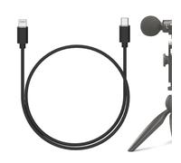 GEEKRIA Câble micro Micro USB vers Lightning pour créateurs 3,3 ft / 100 cm, compatible avec Shure MV88+, MV5, MVi, câble de remplacement (noir)