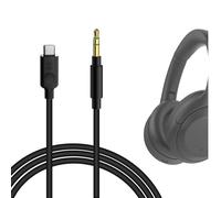 GEEKRIA Câble numérique USB-C vers audio, compatible avec Sony ULT WEAR, WH-1000XM6/1000XM5/1000XM4, WH-XB910N, WH-CH720N, INZONE H5 (câble audio USB-C de remplacement, 1,7 m)