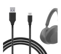 GEEKRIA Câble USB de charge compatible avec Samsung Galaxy A54/A35/A25, S24/S23, Note 20/10, Moto G, iPhone 16/15, câble durable USB-A vers USB-C charge rapide et synchro (120 cm)