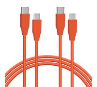 GEEKRIA Câble USB de charge pour casques compatible avec JBL Live 500BT/50BTNC, TUNE 750BTNC/600BTNC, USB-C vers Micro-USB de remplacement (4 ft/120 cm, lot de 2)