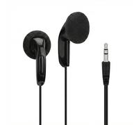 GEEKRIA Casque intra-auriculaire filaire de 3,5 mm avec coussinets en mousse, compatible avec Roku Voice Remote Pro, Ultra Remote, écoutez vos films préférés, TV (noir, 1,1 m)