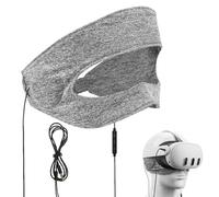 GEEKRIA Casque VR supra-auriculaire compatible avec Meta Quest 3, Quest 2, Quest Pro, Pico Neo 3, HTC Vive, Vive Pro, protecteur d'oreille amélioré, bandeau confortable avec cache-oreilles (gris)