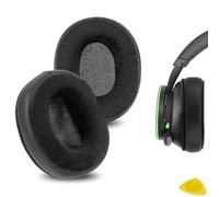 Geekria Comfort Coussinets de rechange en cuir protéiné et velours pour casque Microsoft Xbox sans fil, Xbox stéréo/stéréo édition spéciale 20e anniversaire (noir)