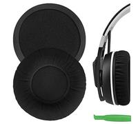 Geekria Comfort Coussinets d'oreille de Rechange en Velours pour Casque Sennheiser Urbanite XL Over-Ear, pièces de réparation avec Guide vidéo (Noir)
