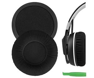 Geekria Comfort Coussinets d'oreille de Rechange en Velours pour Casque Sennheiser Urbanite XL Over-Ear, pièces de réparation avec Guide vidéo (Noir)