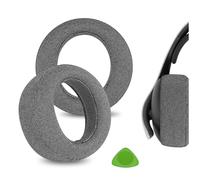 Geekria Comfort Linen Coussinets de rechange pour casque Sony PlayStation Pulse Elite (non compatible avec d'autres casques), pièces de rechange (gris)