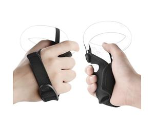 GEEKRIA Controller Cover, Compatible with Oculus Quest VR, Rift S, Washable Protective Sleeve VR Gaming Headset Controllers Replacement, Oculus Touch Controller Protector (Black, 1Pair)
