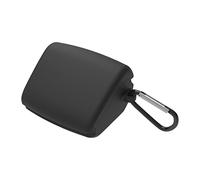 Geekria Coque en silicone compatible avec les écouteurs sans fil Audio-Technica ATH-TWX9, étui de protection avec crochet porte-clés, port de charge accessible (noir)