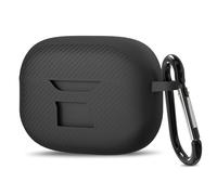 Geekria Coque en silicone compatible avec les écouteurs sans fil JBL Vibe Beam True - Housse de protection pour écouteurs avec crochet porte-clés, port de charge accessible (noir)