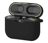 Geekria Coque en silicone compatible avec les écouteurs sans fil Sony WF-1000XM3, 1000XM3S, 1000XM3B, écouteurs de protection avec crochet porte-clés, port de charge accessible