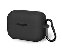 Geekria Coque en silicone compatible avec les écouteurs sans fil Soundcore by Anker AeroClip, coque de protection pour écouteurs avec crochet porte-clés, port de charge accessible (noir)