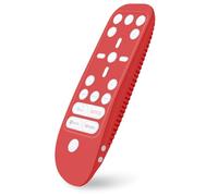 Geekria Coque en Silicone pour télécommande PS5, Absorption des Chocs, Lavable, Coque de Protection intégrale en Silicone pour télécommande PS5 (Rouge)