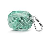 GEEKRIA Coque en TPU compatible avec les écouteurs Beats Studio Buds+ True Wireless - Housse de protection pour écouteurs avec crochet porte-clés - Port de charge accessible (vert)
