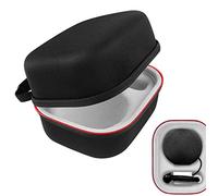 Geekria Coque rigide pour haut-parleur compatible avec Apple HomePod Mini, haut-parleur portable de rechange - Sac de transport de voyage (noir)