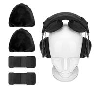 Geekria Coussin de soulagement de Pression pour Bandeau d'écouteurs, Comfort, compatibles avec Casques Over-Ear, Coussin Velours pour tête Chauve, évite Les Traces de Cheveux, Installation DIY Facile