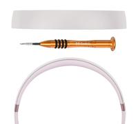 Geekria Coussinet de bandeau en plastique compatible avec casque Beats Solo 4, pièce de rechange (blanc)