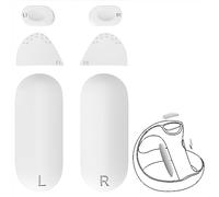 Geekria Coussinet en silicone antidérapant compatible avec PSVR 2, PlayStation VR2 Grip Covers, autocollant de protection pour manette de jeu, kit de protection des boutons (blanc)