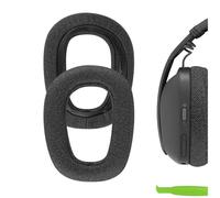Geekria Coussinets d’Oreille de Remplacement en Tissu Mesh Confort pour Logitech Zone Vibe 100/125, écouteurs sans Fil G435 Lightspeed, Coussinets d’Oreille, pièces de réparation (Noir)