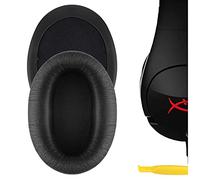 Geekria Coussinets d’Oreille de Remplacement pour HyperX Cloud Flight, Cloud Flights, Cloud Stinger, Casques Gaming, Coussinets d’Oreille, pièces de réparation (Noir)