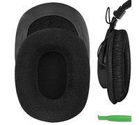 Geekria Coussinets d’Oreille en Velours Confort de Remplacement pour Sony MDR-7506, MDR-V6, MDR-V7, MDR-CD900ST, Oreillettes, pièces de réparation (Noir)