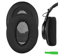 Geekria Coussinets de rechange confortables en maille extra épaisse pour casque Sony MDR-7506, MDR-V6, MDR-CD900ST (noir)