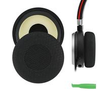 Geekria Coussinets de rechange confortables en maille pour casque Jabra Evolve 65UC/65MS/ 40UC/40MS/ 30US/30II/20SE/20UC/20MS (Noir)