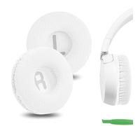 Geekria Coussinets de rechange confortables en maille pour casque JBL JR300, JR300BT, T450BT, T500BT, Tune 500, Tune 500BT, Tune 510BT, Tune 520BT (blanc)