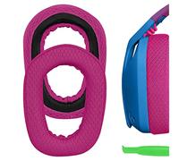 Geekria Coussinets de rechange confortables en maille pour casque Logitech G435 - Rouge
