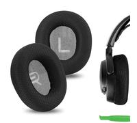 Geekria Coussinets de rechange confortables en maille pour casque SteelSeries Arctis Nova Pro Wired/Nova1/1P/1X, Nova3/3P/3X, Nova4/4P, Nova5/5P/5X, Nova7/7P/7X avec guide vidéo (Noir)