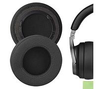 Geekria Coussinets de rechange confortables en tissu maille pour casque Corsair Virtuoso RGB, Virtuoso RGB Wireless SE, Virtuoso RGB Wireless XT - Coussinets de réparation (noir)