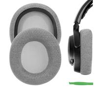 Geekria Coussinets de rechange confortables en tissu maille pour casques SteelSeries Arctis Nova Pro Wired/Nova1/1P/1X/Nova3/3P/3X/Nova4/4P/Nova5/5P/5X/Nova7/7P/7X, Gris