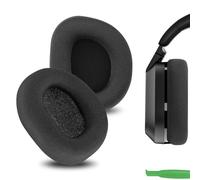 Geekria Coussinets de rechange confortables en tissu pour casque Turtle Beach Stealth 600 Gen 2, Gen 3, pièces de rechange (noir)