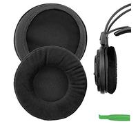 Geekria Coussinets de rechange confortables en velours pour casque ATH-AD1000x/AD2000x/AD900x/AD700x/AD500x, A500/A500x/A700/A900x/A950lp (Noir)