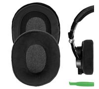 Geekria Coussinets de rechange confortables en velours pour casque ATH M50X, M50XBT, M60X, M50XBT2, M50, M40X, M30, M20, M10, Logitech G Pro X/Pro X2 (noir)