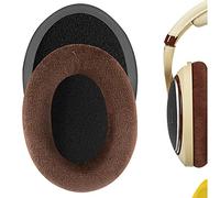 Geekria Coussinets de rechange confortables en velours pour casque Sennheiser HD598, HD598SE, HD598CS (marron)
