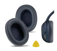 Geekria Coussinets de rechange en cuir protéiné pour casque JBL Tour One M3 (Bleu)