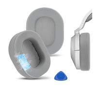 Geekria Coussinets de rechange en gel rafraîchissant pour casque Corsair HS65, HS55, pièces de rechange (gris)