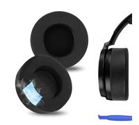 Geekria Coussinets de rechange en gel rafraîchissant pour casque filaire Corsair Virtuoso Pro, pièces de rechange (noir)